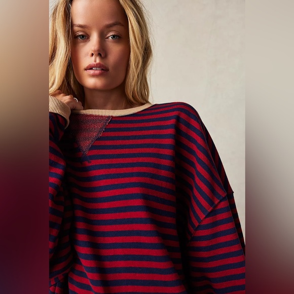 Free PeopleClassic Striped Crewneck - New
